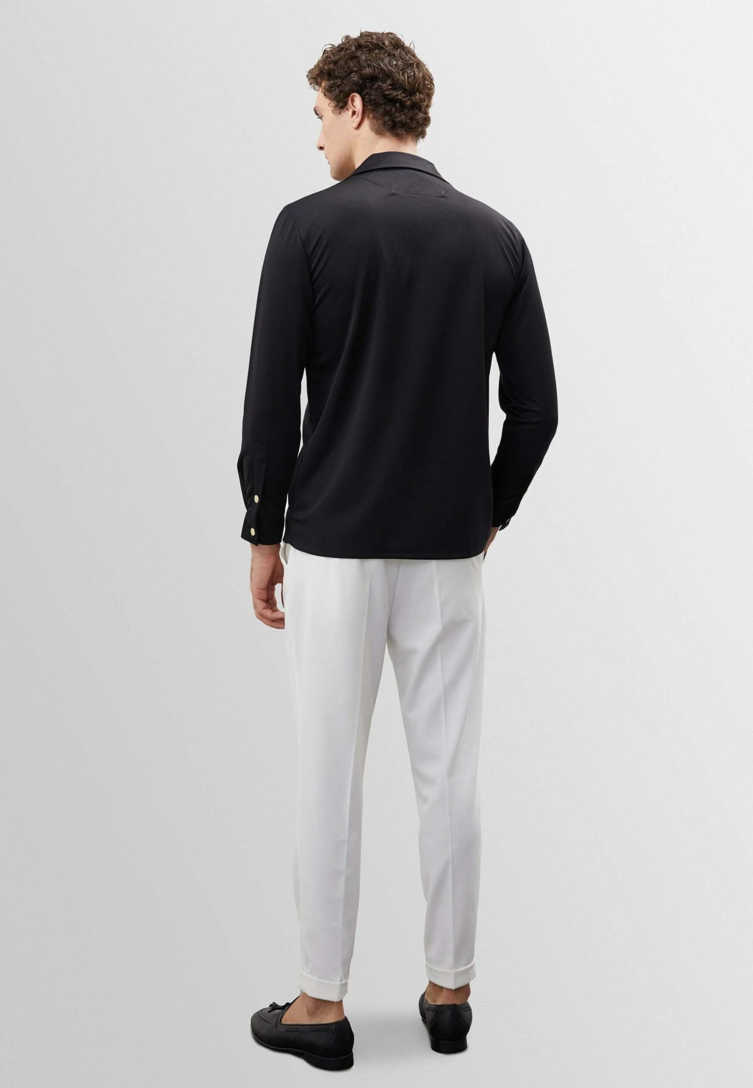 Long Sleeve- Overhemd - Black 5 Long Sleeve- Overhemd - Black - Afbeelding 3