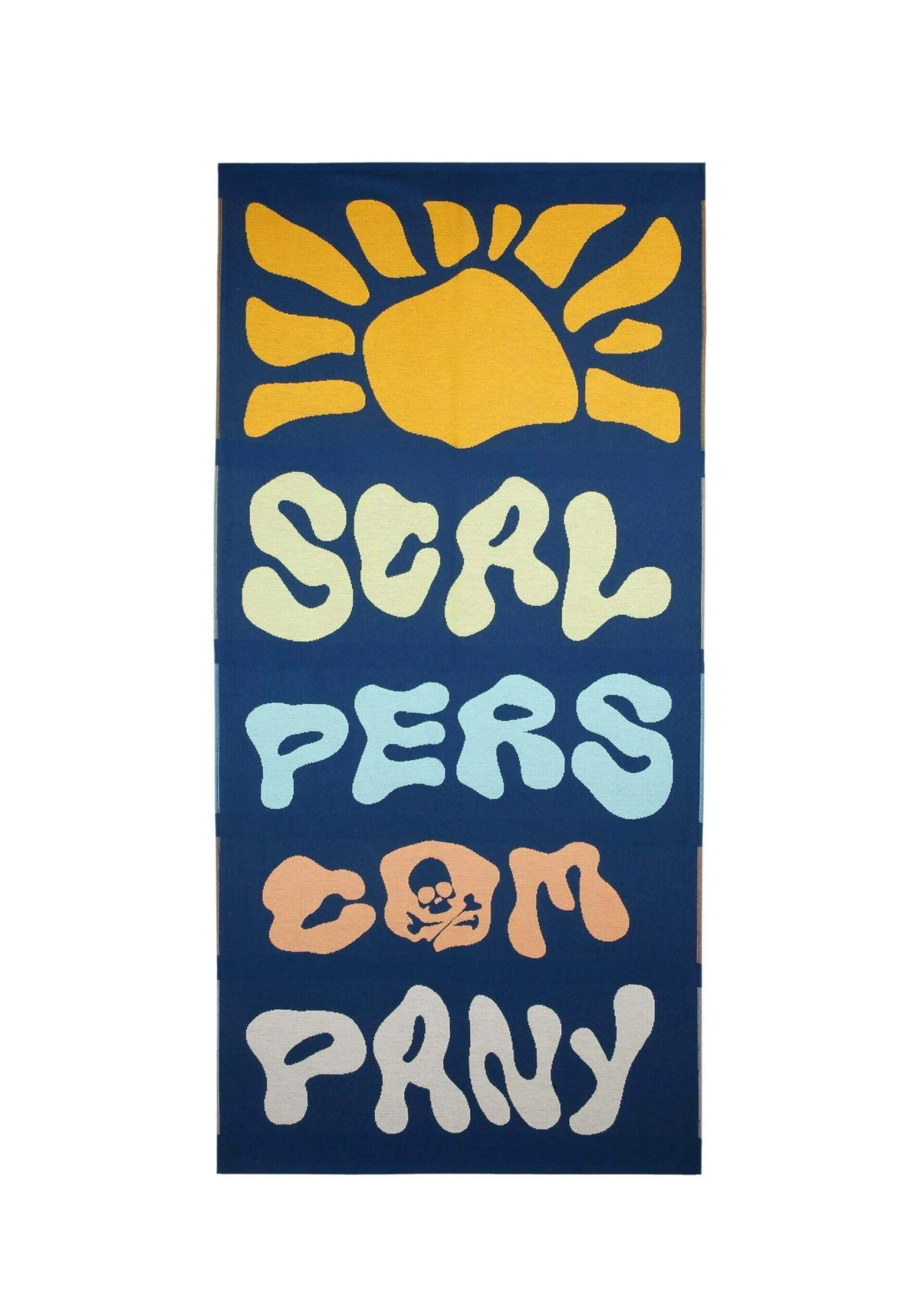 Scalpers Multicoloured With Logo- Strandaccessoire - Navy 3 Scalpers Multicoloured With Logo- Strandaccessoire - Navy