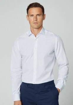 Hackett London City Tattersall - Overhemd - White/Blue