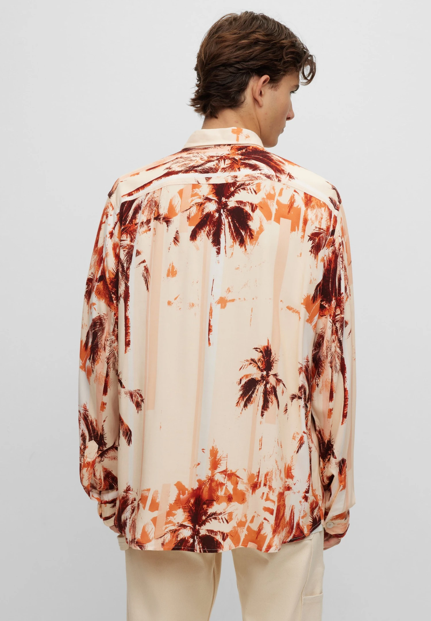 Boss Lisel - Overhemd - Orange Seventeen 5 Boss Lisel - Overhemd - Orange Seventeen - Afbeelding 3