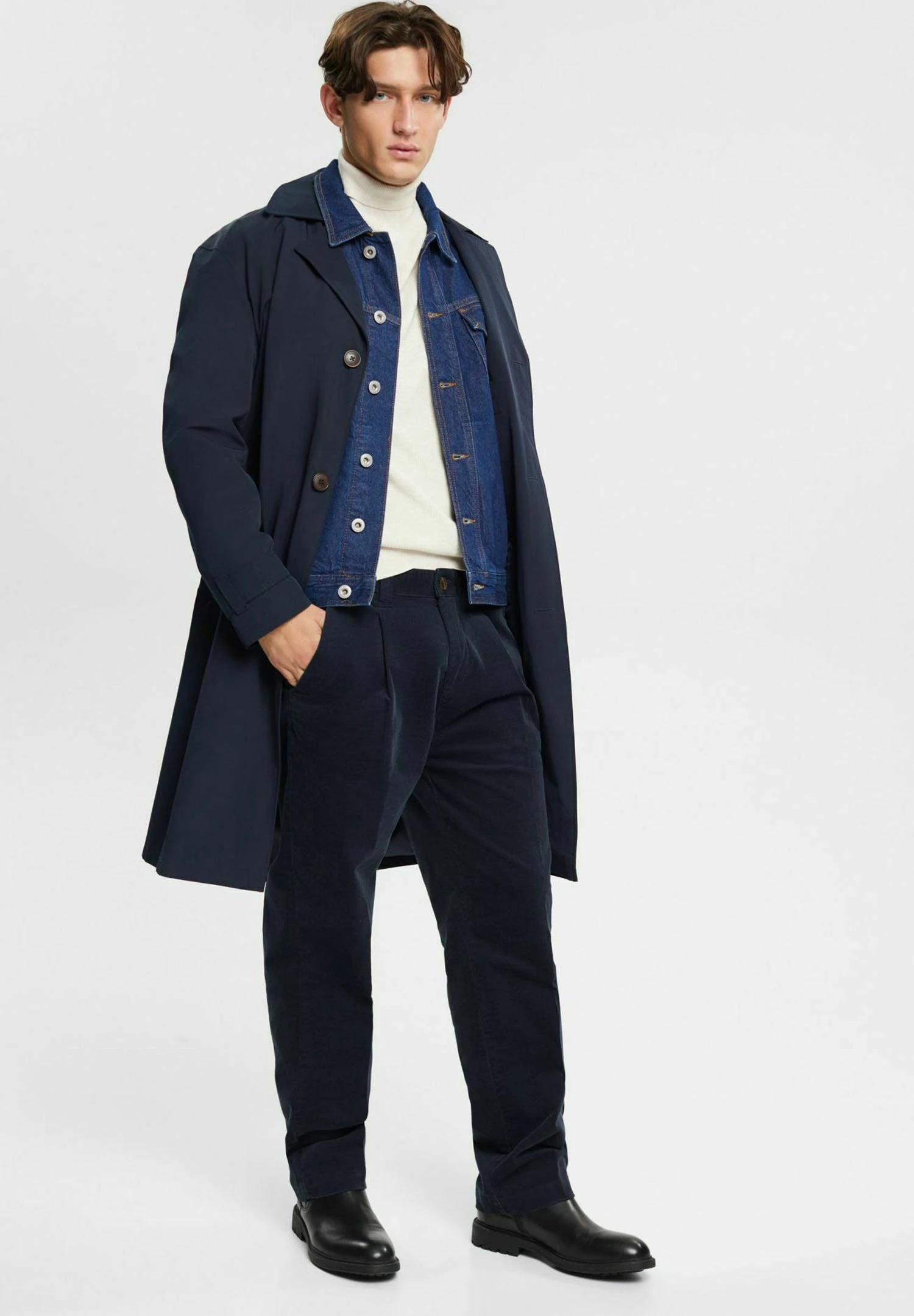 ESPRIT Cordhose- Chino - Navy 4 ESPRIT Cordhose- Chino - Navy - Afbeelding 2