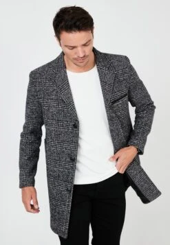 Slim Fit - Mantel - Black Plaid -Jack and Jones Verkoopwinkel 524051c4a1304b67a4ea30ef5657a1b8