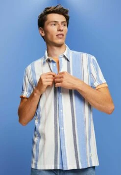 ESPRIT Kurzarm Mit Streifen - Overhemd - Bright Blue 15 ESPRIT Kurzarm Mit Streifen - Overhemd - Bright Blue -Jack and Jones Verkoopwinkel 536cbea707c74a05a53685a1bd6cd658