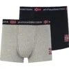 2 Pack - Boxershort - Schwarz /Grau Melange -Jack and Jones Verkoopwinkel 5393f790247741119379eb0c2cffef77