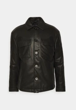 Emporio Armani Blouson - Leren Jas - Nero -Jack and Jones Verkoopwinkel 53b16f1b10b84f91b80f2731a60f89e9
