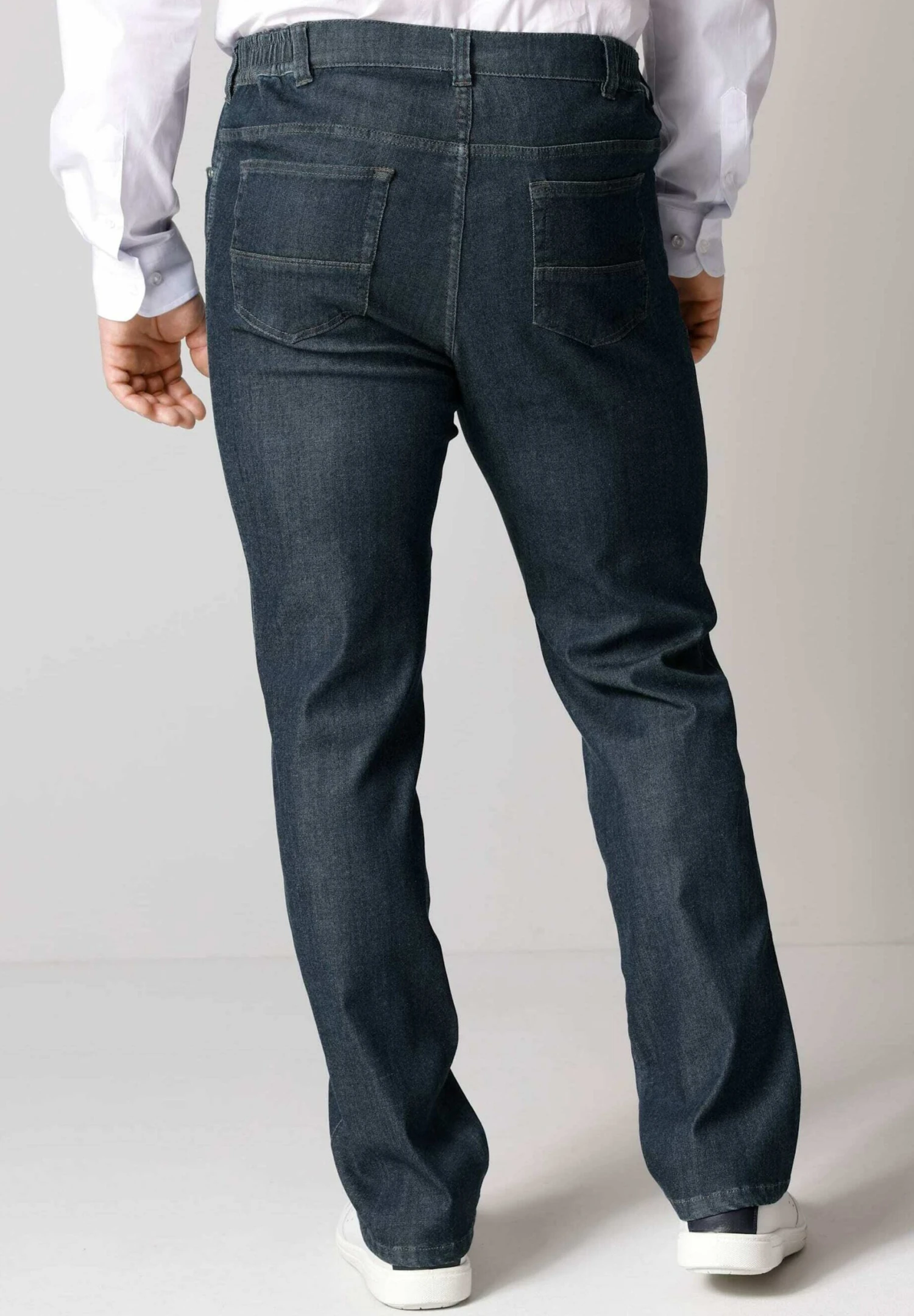 Straight Leg Jeans - Dark Blue 4 Straight Leg Jeans - Dark Blue - Afbeelding 2