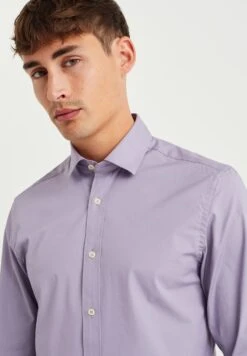 WE FASHION Met Stretch - Zakelijk Overhemd - Violet -Jack and Jones Verkoopwinkel 5520571542614cbfac6f1fa50015fbfe