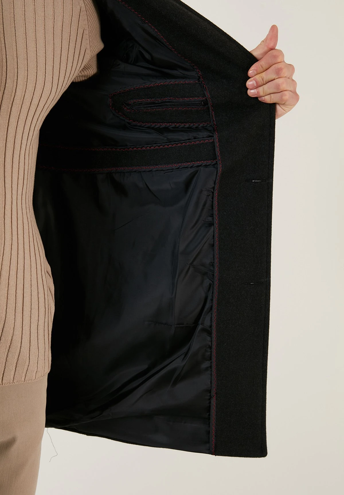 Slim Fit - Mantel - Smoked Color 6 Slim Fit - Mantel - Smoked Color - Afbeelding 4