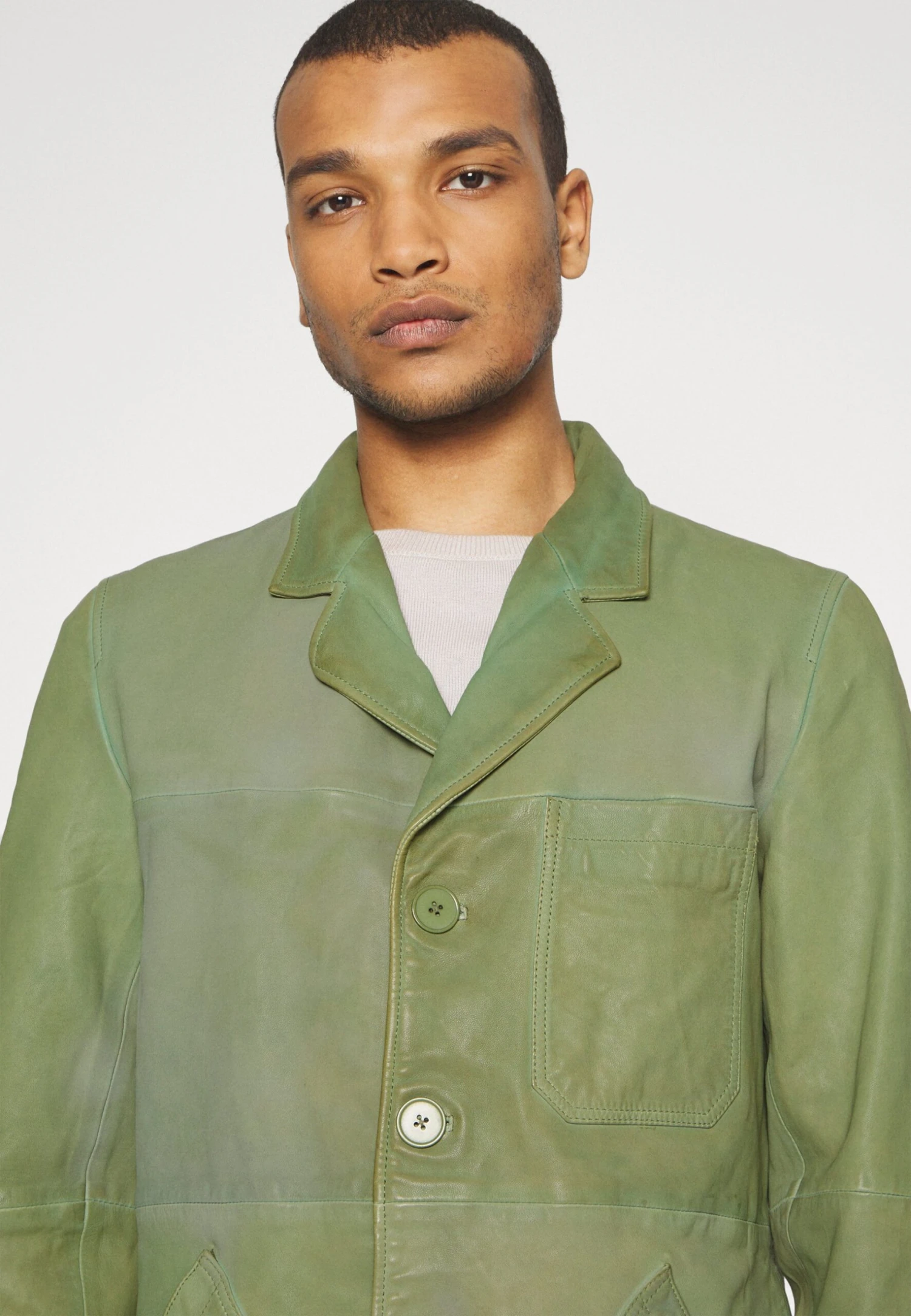 Painter Coat - Halflange Jas - Army Overdye 8 Painter Coat - Halflange Jas - Army Overdye - Afbeelding 6