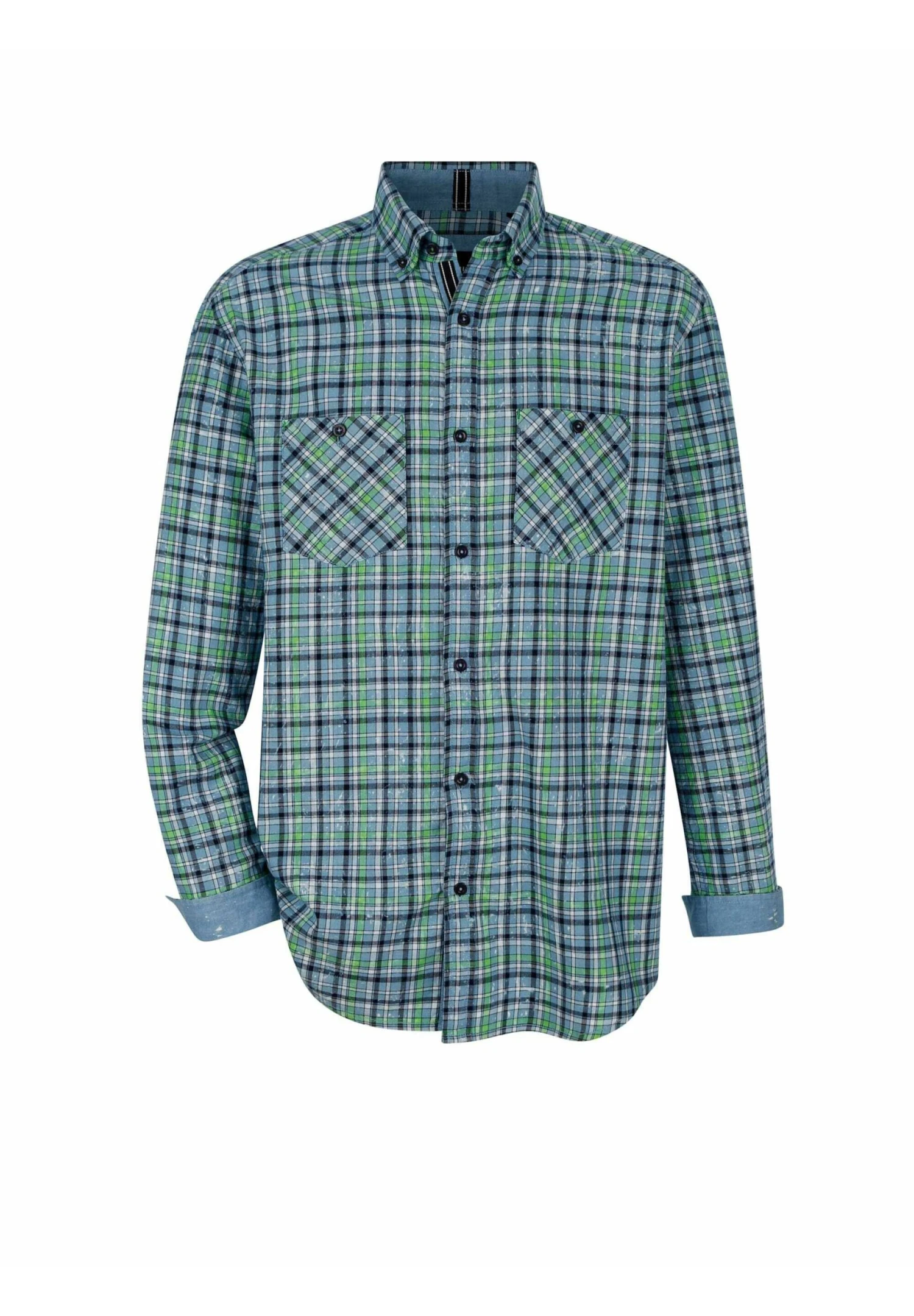 Overhemd - Blau Neongrün 10 Overhemd - Blau Neongrün - Afbeelding 8