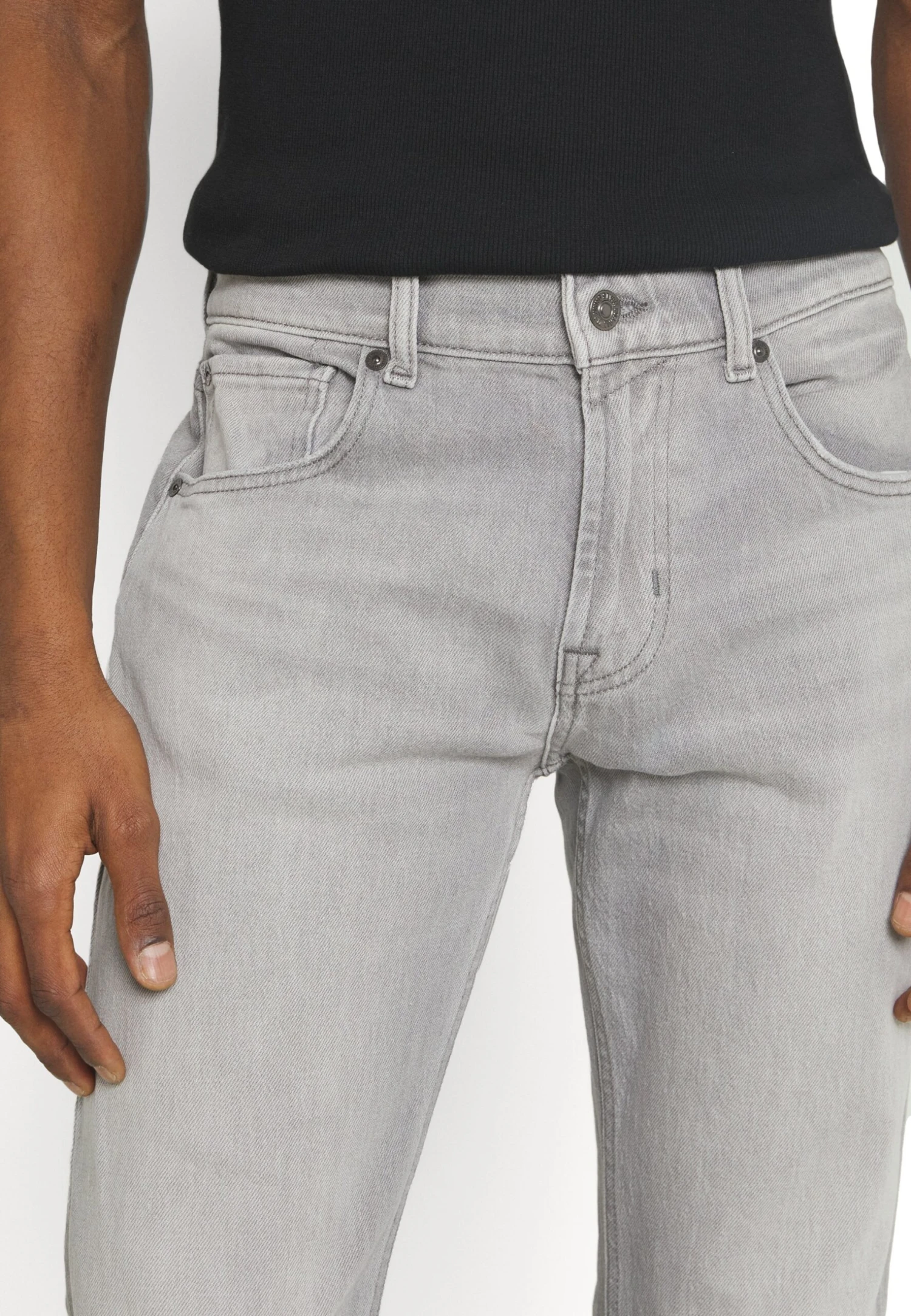 7 For All Mankind The Straight Babble - Straight Leg Jeans - Grey 7 7 For All Mankind The Straight Babble - Straight Leg Jeans - Grey - Afbeelding 5