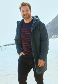 Halflange Jas - Jeansblau/Marineblau -Jack and Jones Verkoopwinkel 5817fc43b2a54e1aae59dfb0eb4517c1