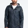 Schmuddelwedda Incus - Parka - Marine Grau Melange