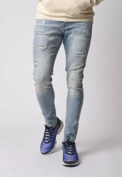 Effet Usé - Slim Fit Jeans - Bleu -Jack and Jones Verkoopwinkel 586040dbdd5448259392a2f0a9a5d366