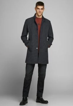 JACK&JONES Premium Jprblamelton - Halflange Jas - Dark Grey Melange -Jack and Jones Verkoopwinkel 588b271cd212479d8718b248b69dae3d