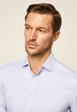 Hackett London Essential Texture - Overhemd - Sky -Jack and Jones Verkoopwinkel 589695f100d74e1f8d1c00f30f903e2b