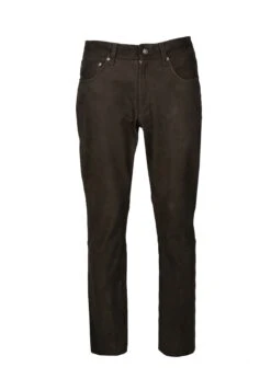 Straight Leg Jeans - Brown
