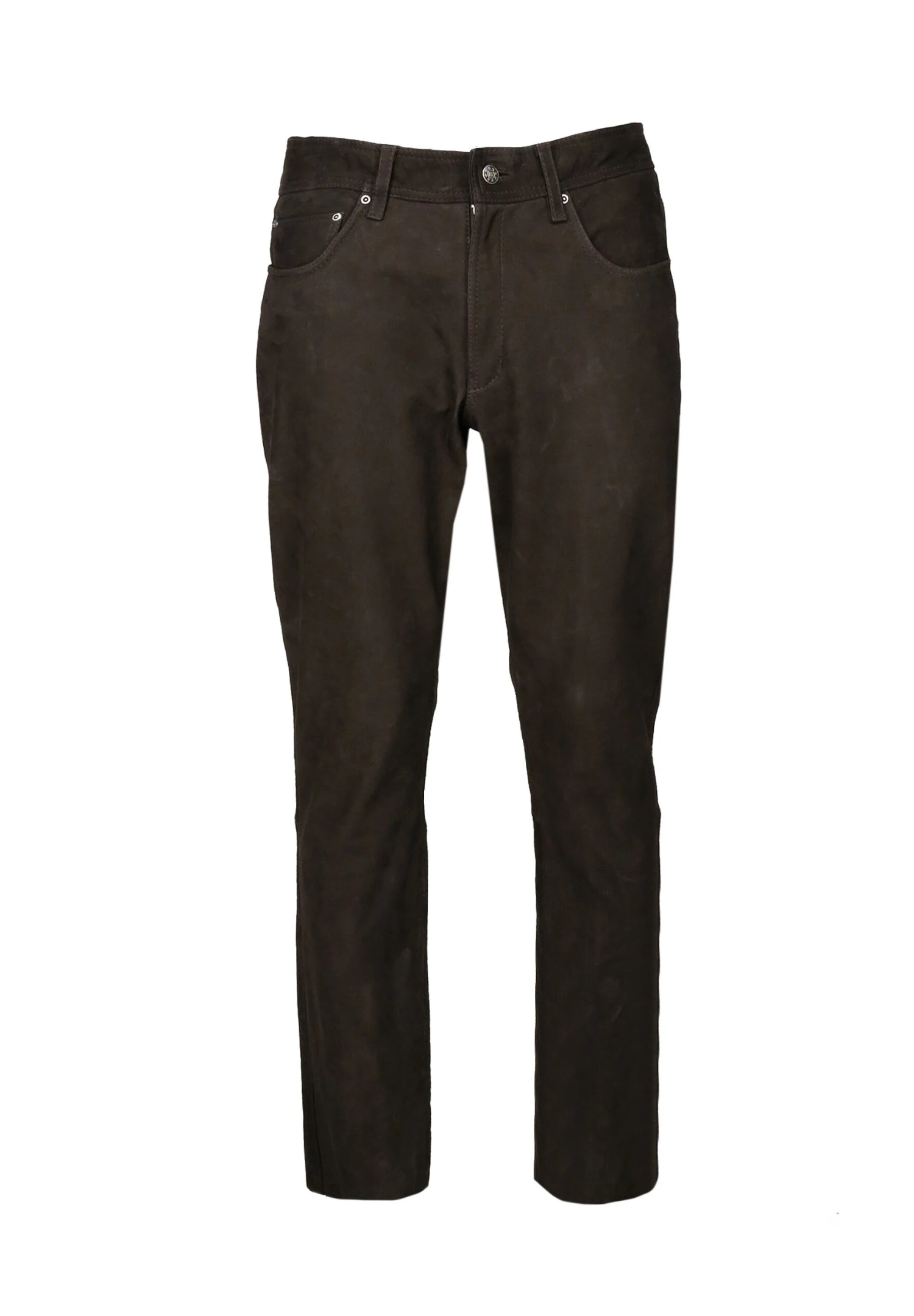 Straight Leg Jeans - Brown 3 Straight Leg Jeans - Brown