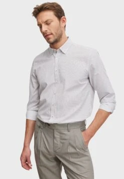 Printed- Overhemd - White/Brown