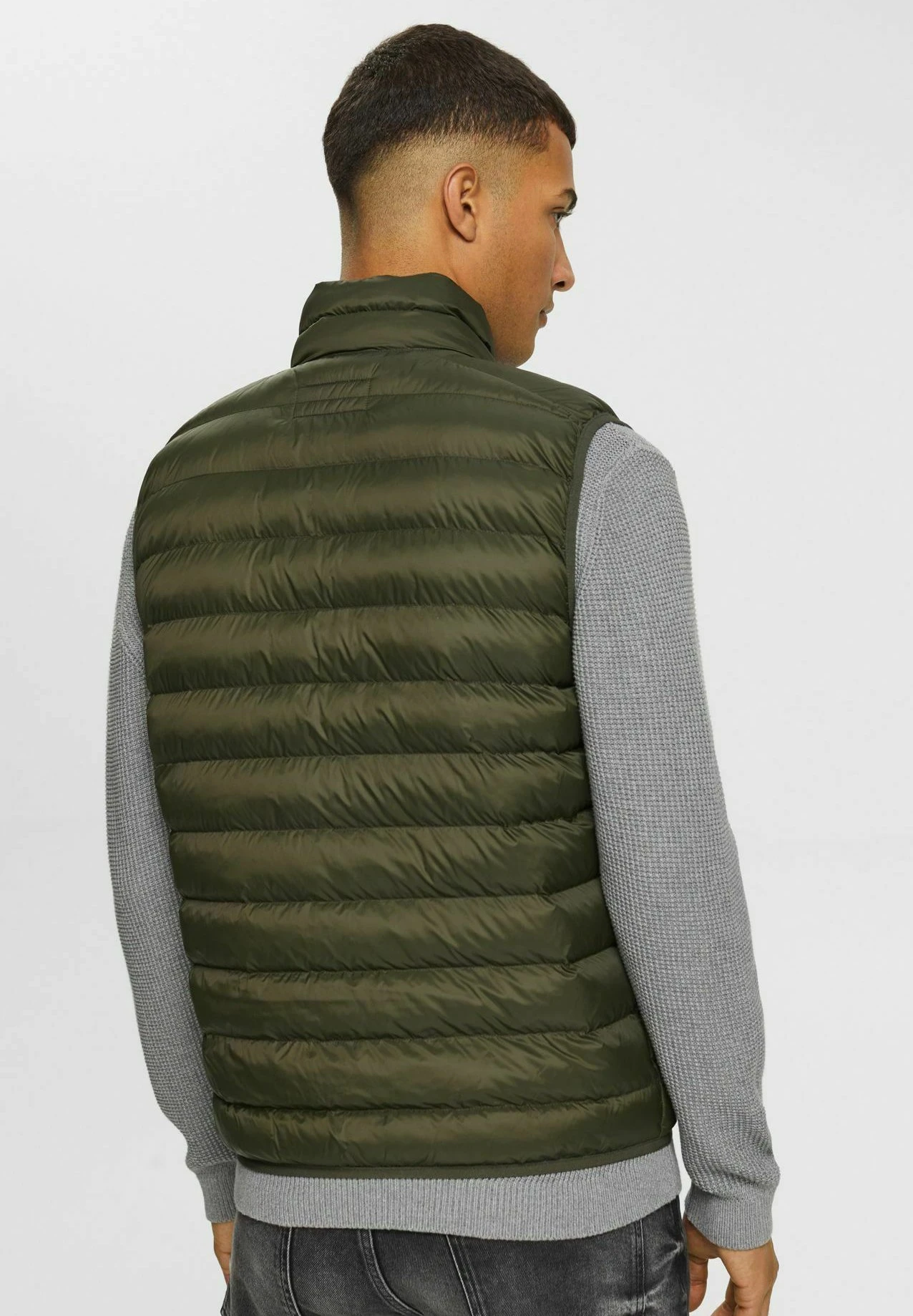 ESPRIT Rcs N Puffer V - Bodywarmer - Dark Khaki 5 ESPRIT Rcs N Puffer V - Bodywarmer - Dark Khaki - Afbeelding 3