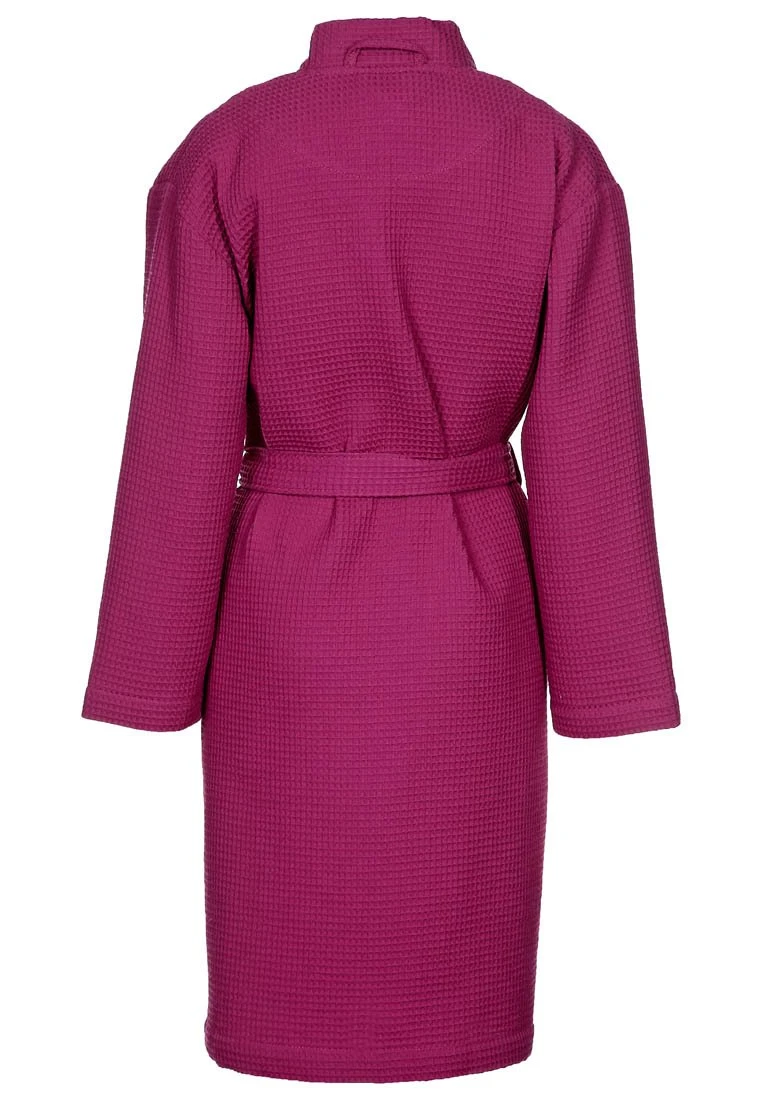 Vossen Rom Unisex - Badjas - Cranberry 4 Vossen Rom Unisex - Badjas - Cranberry - Afbeelding 2