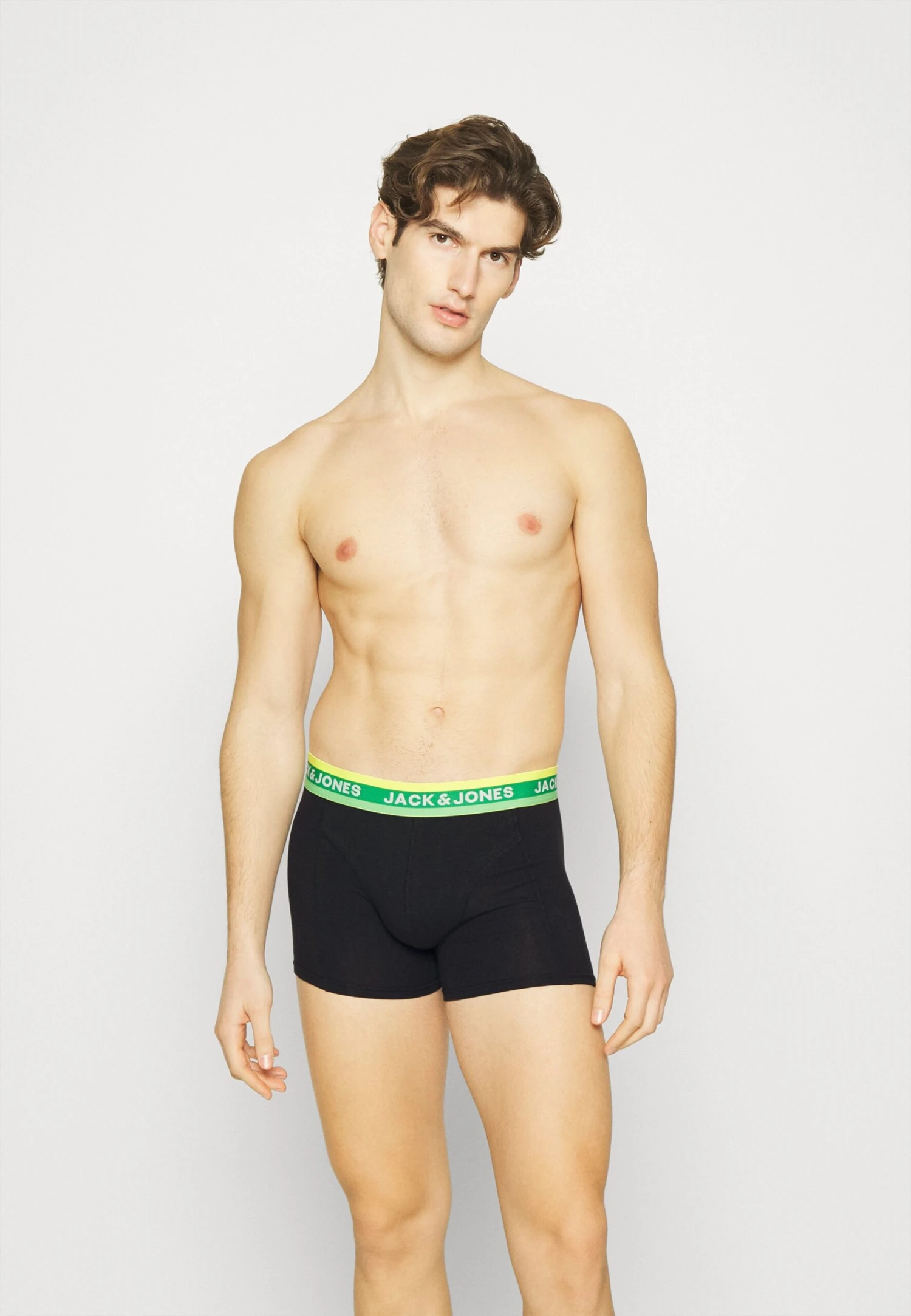 Jack & Jones Jacmiami Trunks 3 Pack - Onderbroeken - Jolly Green/Black 3 Jack & Jones Jacmiami Trunks 3 Pack - Onderbroeken - Jolly Green/Black
