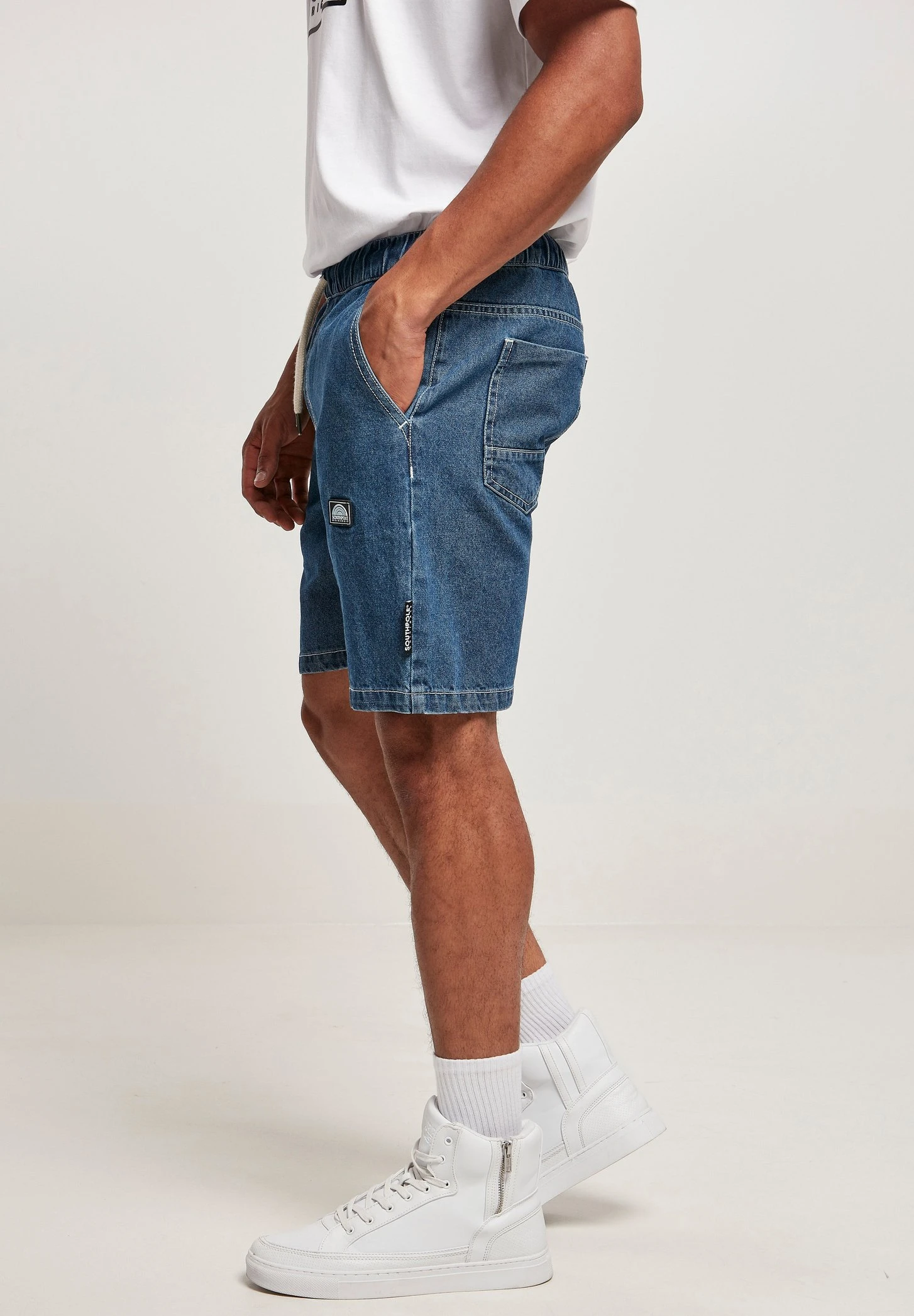 Southpole Jeansshort - Darkblue Washed 7 Southpole Jeansshort - Darkblue Washed - Afbeelding 5