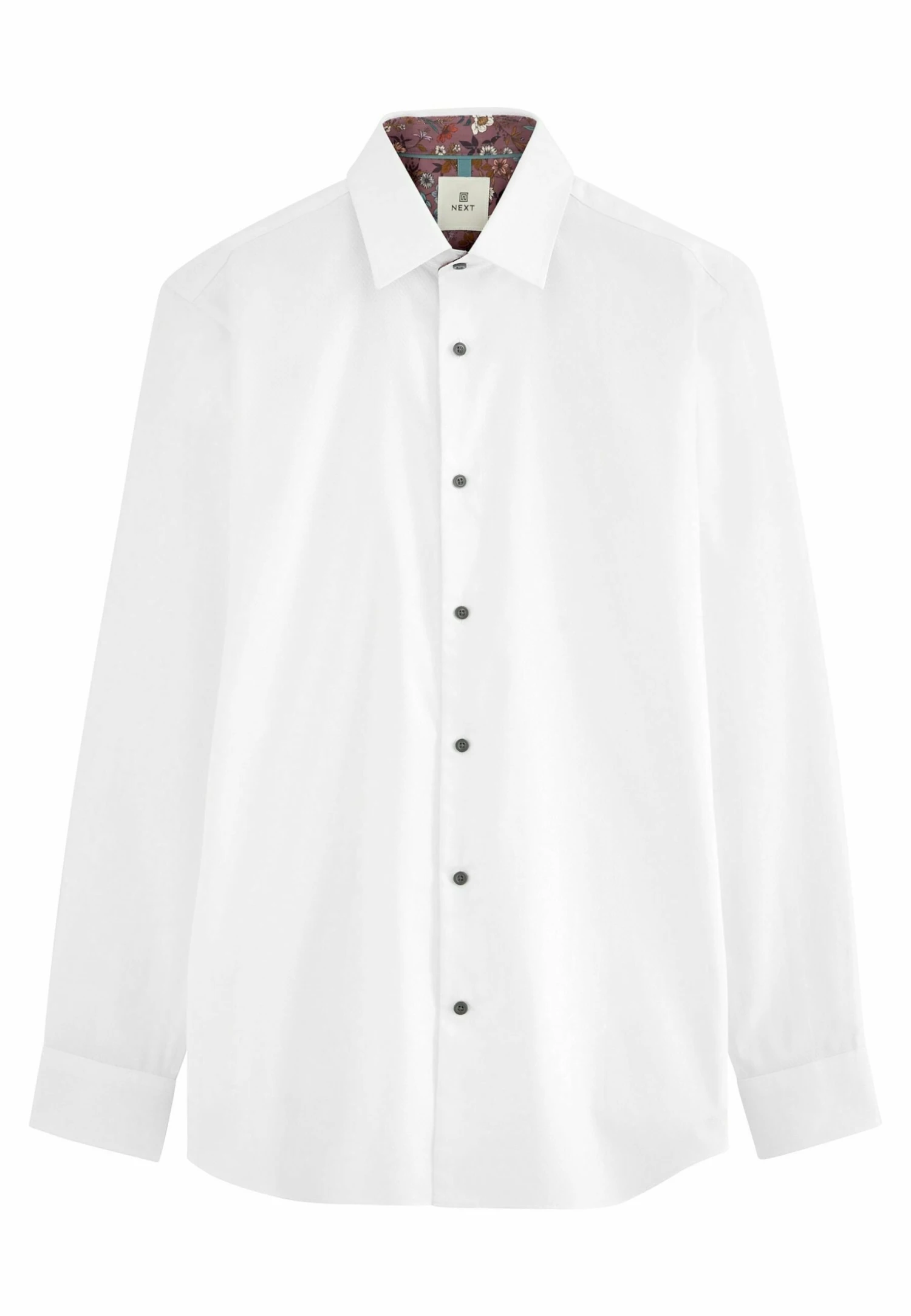 Next Textured Trimmed Single Cuff - Overhemd - White 7 Next Textured Trimmed Single Cuff - Overhemd - White - Afbeelding 5