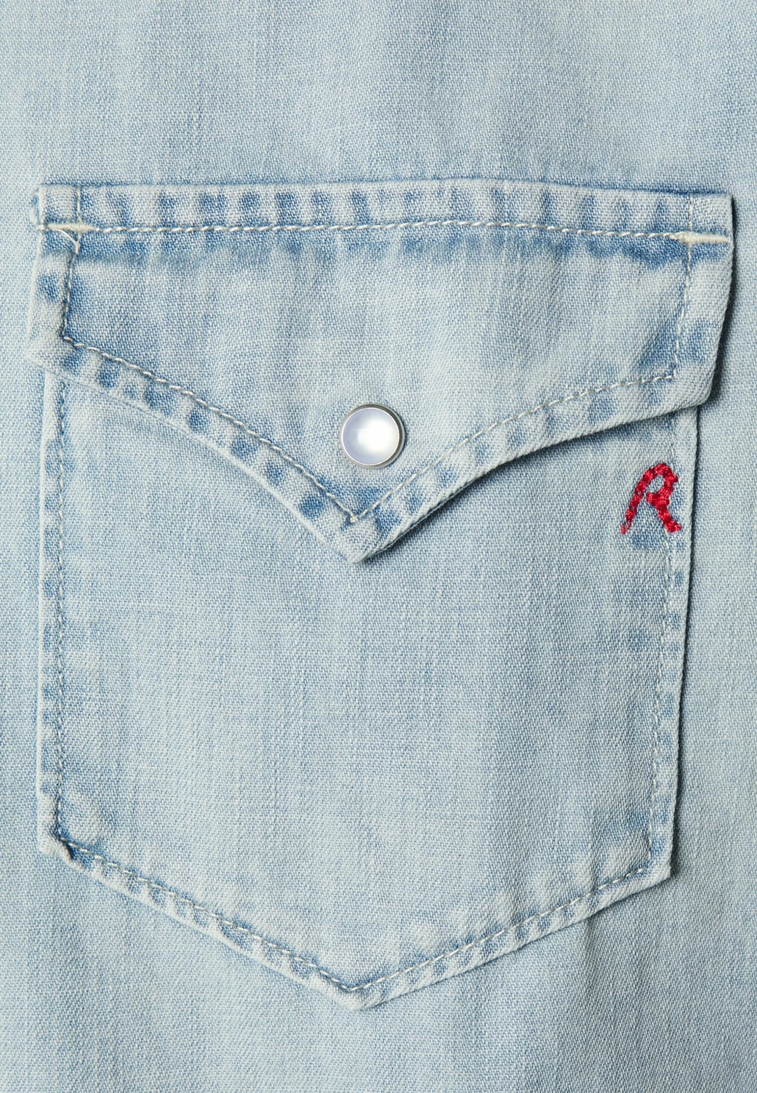 Replay Aged - Overhemd - Light Blue 7 Replay Aged - Overhemd - Light Blue - Afbeelding 5