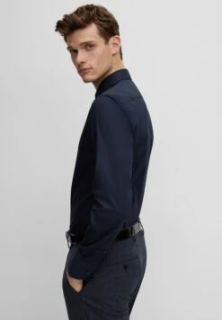 Boss Hank- Zakelijk Overhemd - Navy -Jack and Jones Verkoopwinkel 5c6c2add20ae4b57b4eeb7c52d3e7046