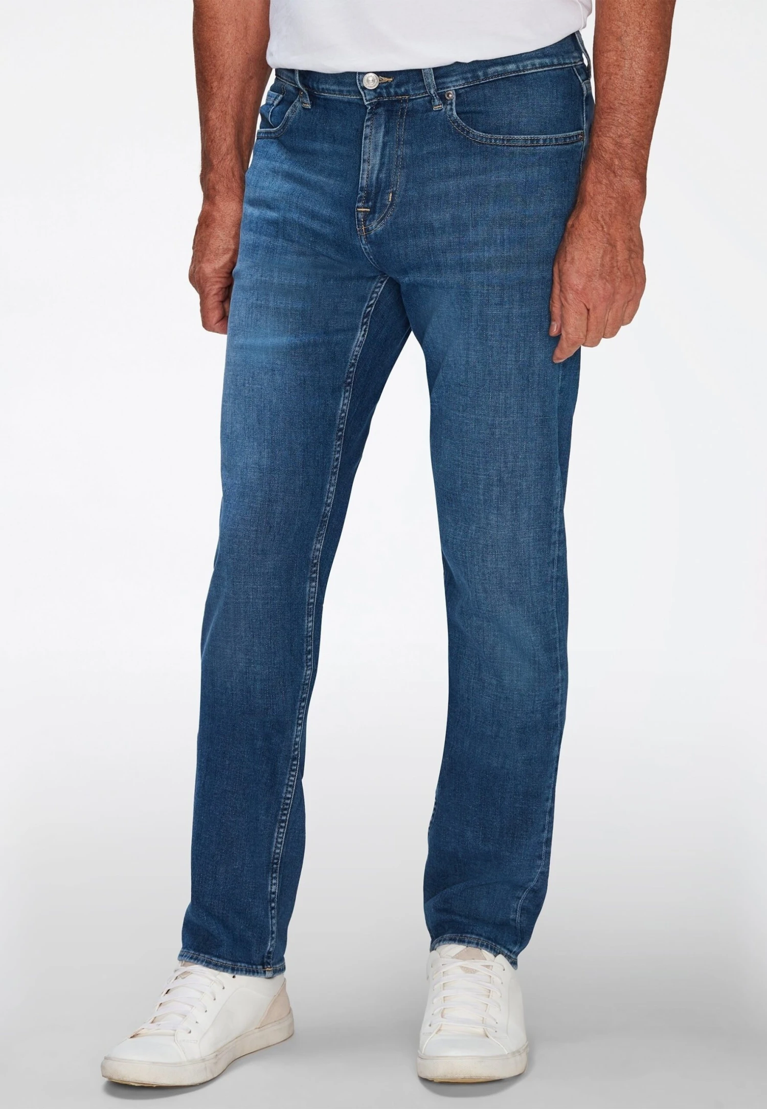 7 For All Mankind Slim Fit Jeans - Mid Blue 3 7 For All Mankind Slim Fit Jeans - Mid Blue