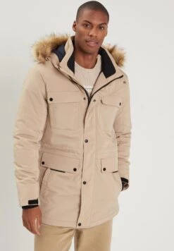 Mit Kapuze - Parka - Beige