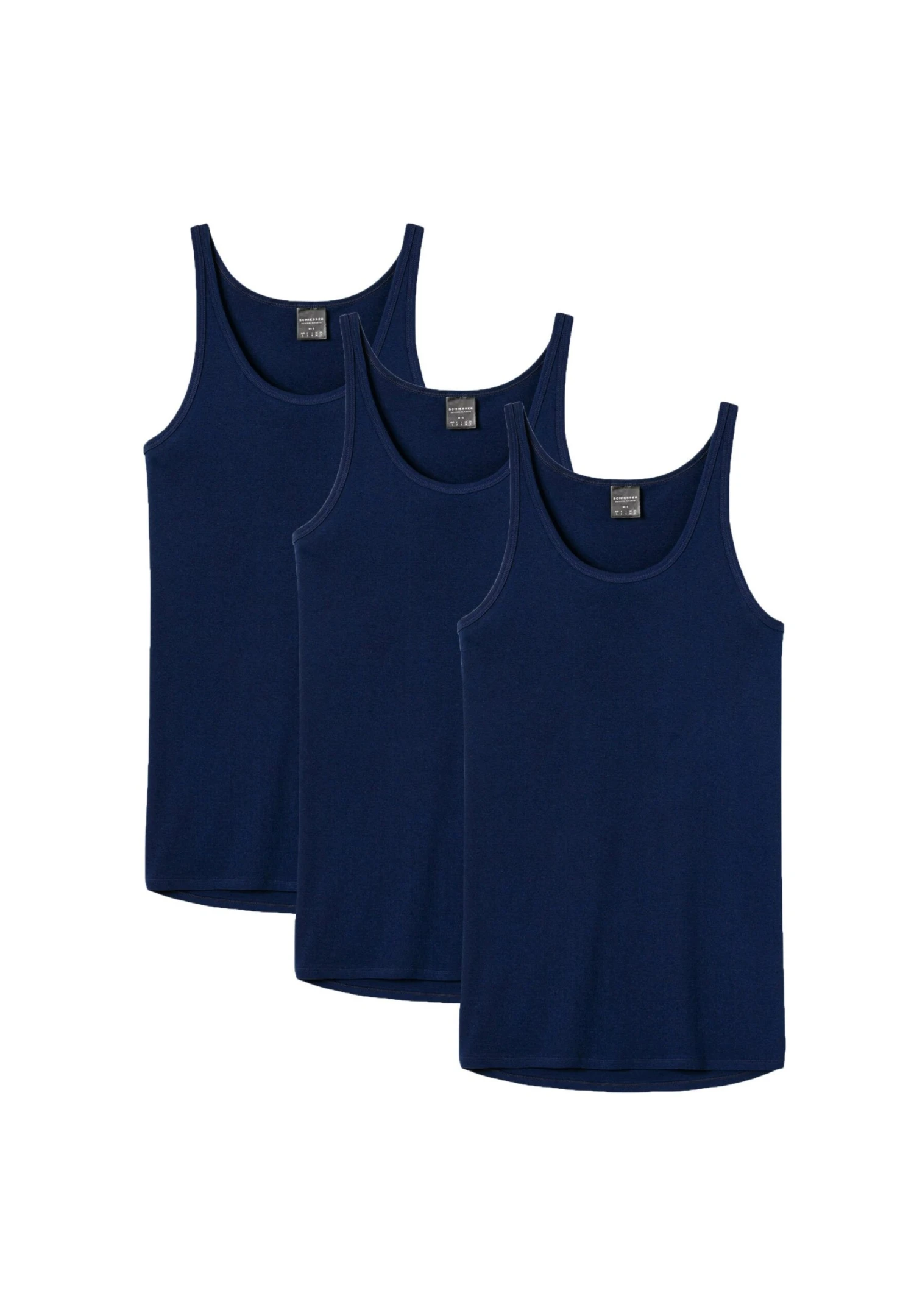 Schiesser 3 Pack - Hemd - Blau 3 Schiesser 3 Pack - Hemd - Blau