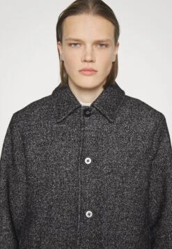 Holzweiler Eros Salt And Pepper Coat - Mantel - Black Mix -Jack and Jones Verkoopwinkel 5e629b4a626e4f958f089c94ea901993