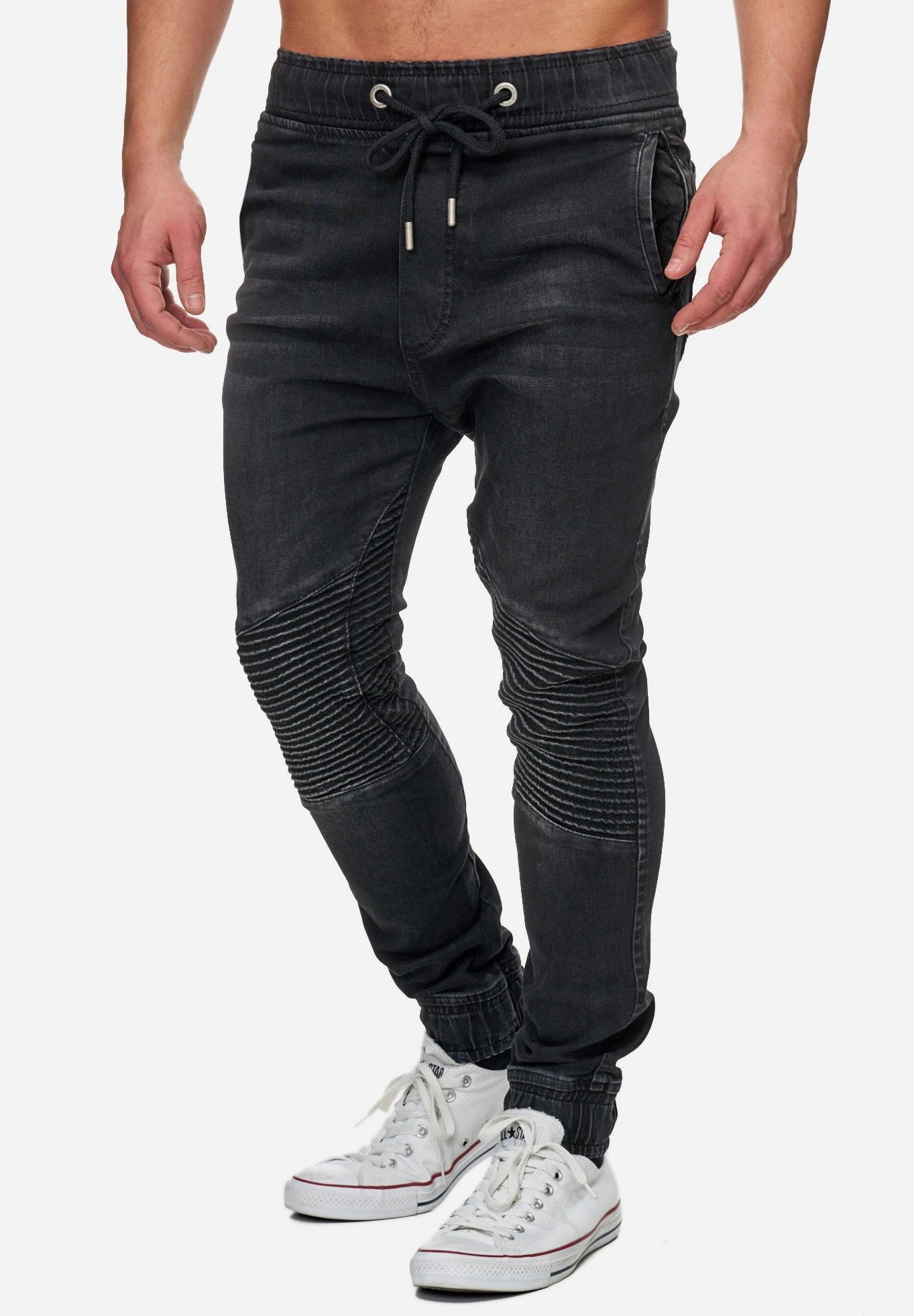 Slim Fit Jeans - Schwarz 5 Slim Fit Jeans - Schwarz - Afbeelding 3