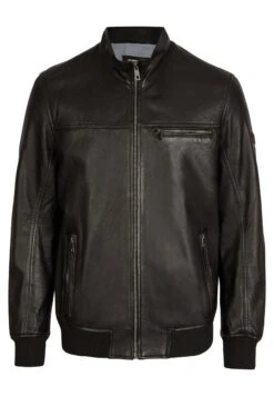 Bugatti Leonardo - Leren Jas - Schwarz -Jack and Jones Verkoopwinkel 5f226739fc3c45a09327bca0c1b245ee