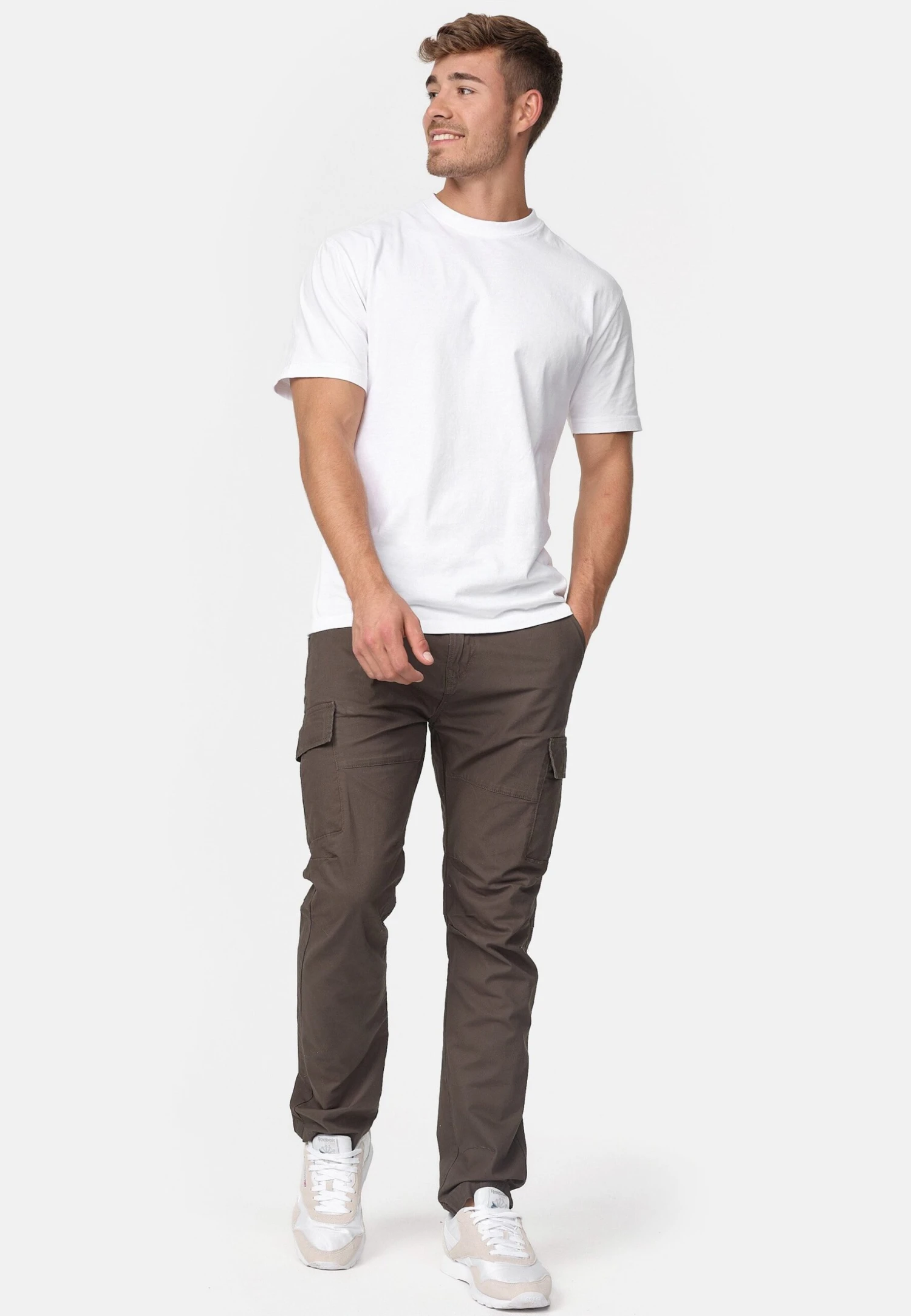 Indicode Jeans Cargobroek - Anthracite 4 Indicode Jeans Cargobroek - Anthracite - Afbeelding 2