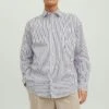 Jack & Jones Jorbill Oversize Unisex - Overhemd - Bright White Stripe -Jack and Jones Verkoopwinkel 5f8f74935f3f4f3ebbf4f7f2c2b49ffc