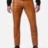 Slim Fit - Leren Broek - Cognac 2 Slim Fit - Leren Broek - Cognac -Jack and Jones Verkoopwinkel 6067120b23f54128899e28a4eb0f6efb