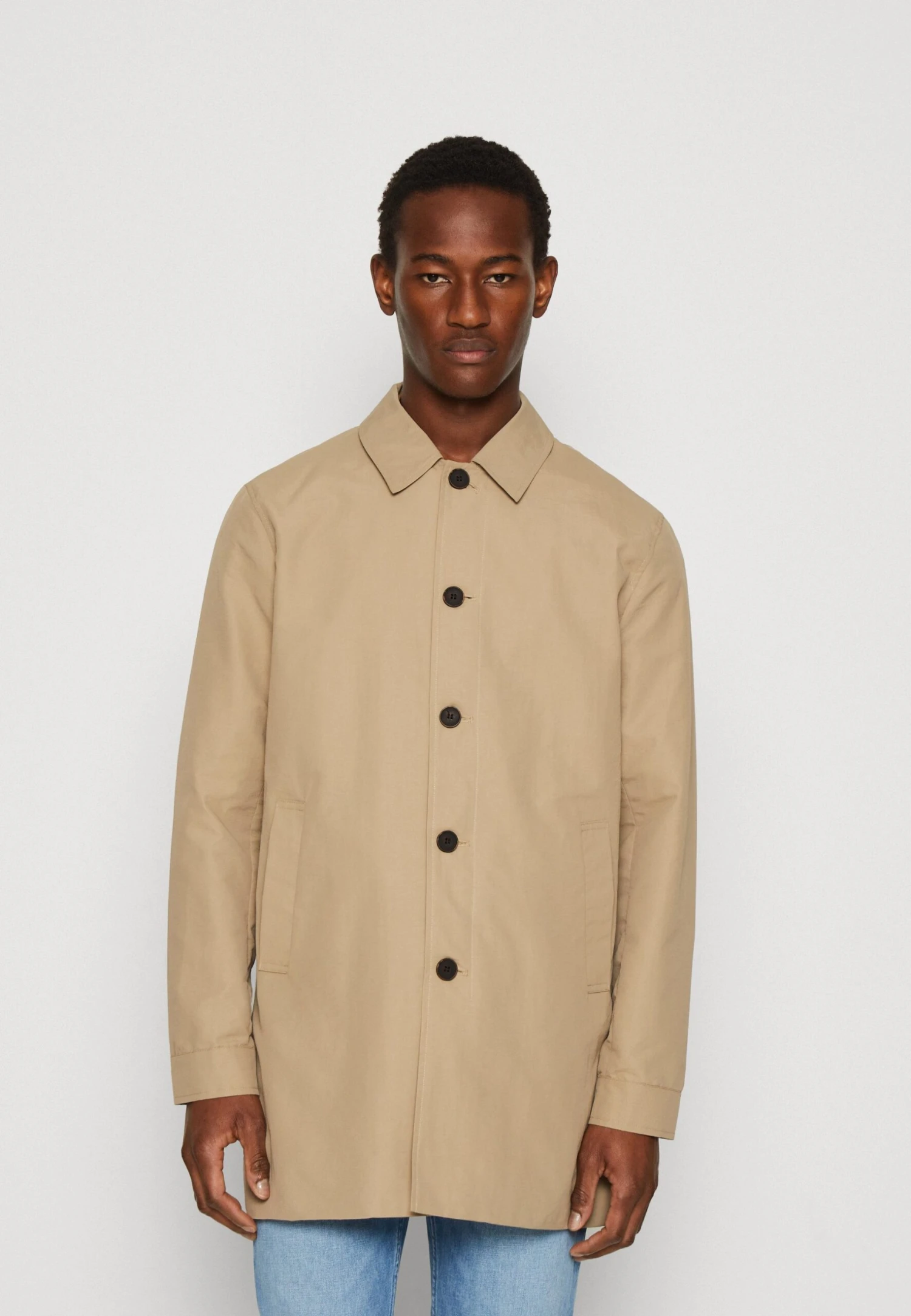 Only & Sons Onsgerry Coat - Halflange Jas - Chinchilla 3 Only & Sons Onsgerry Coat - Halflange Jas - Chinchilla
