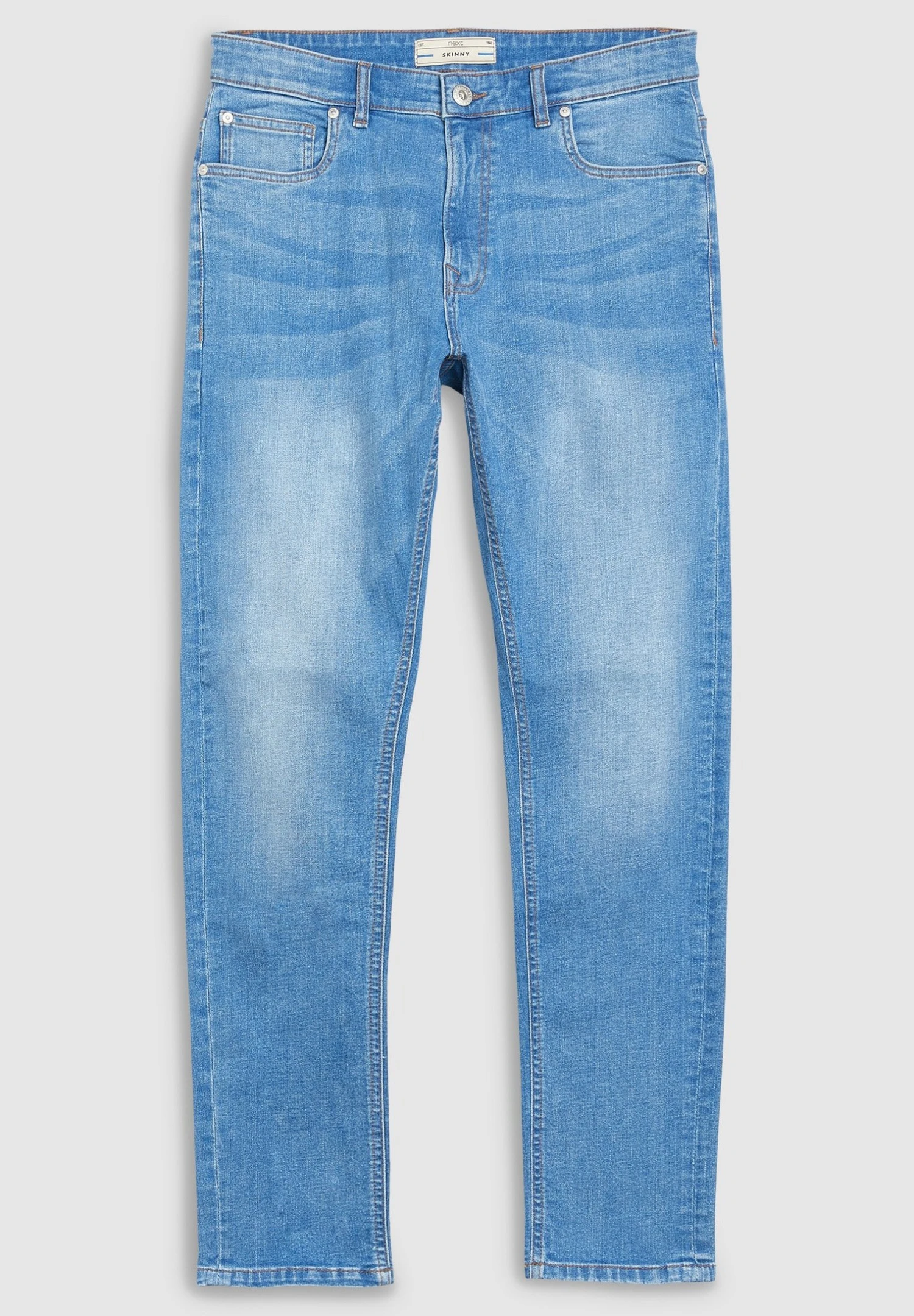 Next With Stretch - Jeans Skinny Fit - Mottled Blue 5 Next With Stretch - Jeans Skinny Fit - Mottled Blue - Afbeelding 3