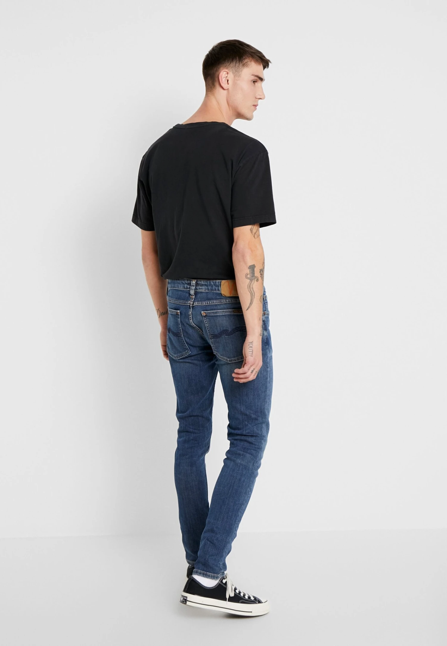 Nudie Jeans Skinny Lin - Jeans Skinny Fit - Dark Blue Navy 5 Nudie Jeans Skinny Lin - Jeans Skinny Fit - Dark Blue Navy - Afbeelding 3