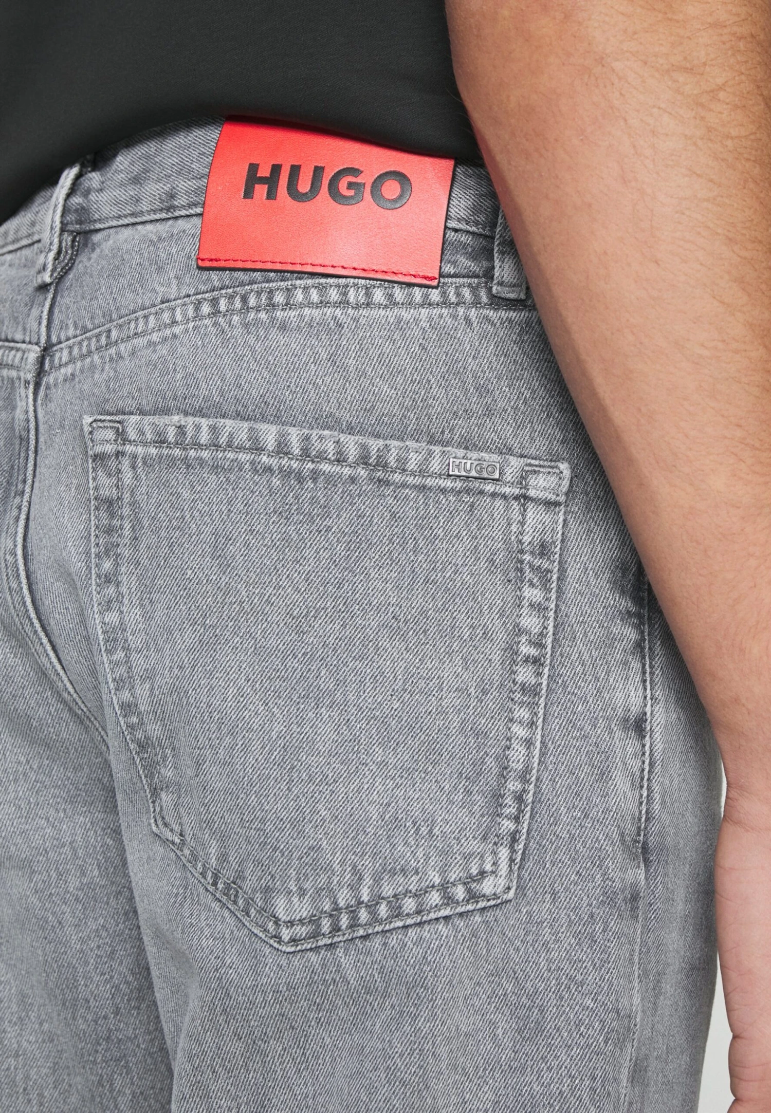 Hugo Relaxed Fit Jeans - Silver 7 Hugo Relaxed Fit Jeans - Silver - Afbeelding 5