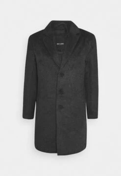 Only & Sons Mantel - Dark Grey Melange -Jack and Jones Verkoopwinkel 62f9f9136f1a46c8bb91395c6266289d
