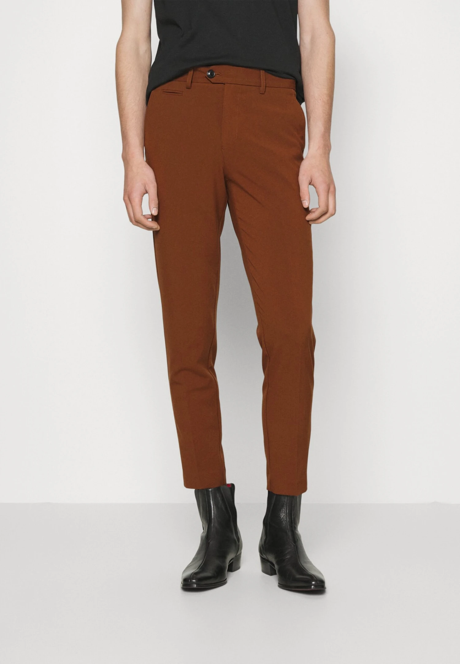 Lindbergh Slim Fit Club Pants - Broek - Deep Camel 3 Lindbergh Slim Fit Club Pants - Broek - Deep Camel