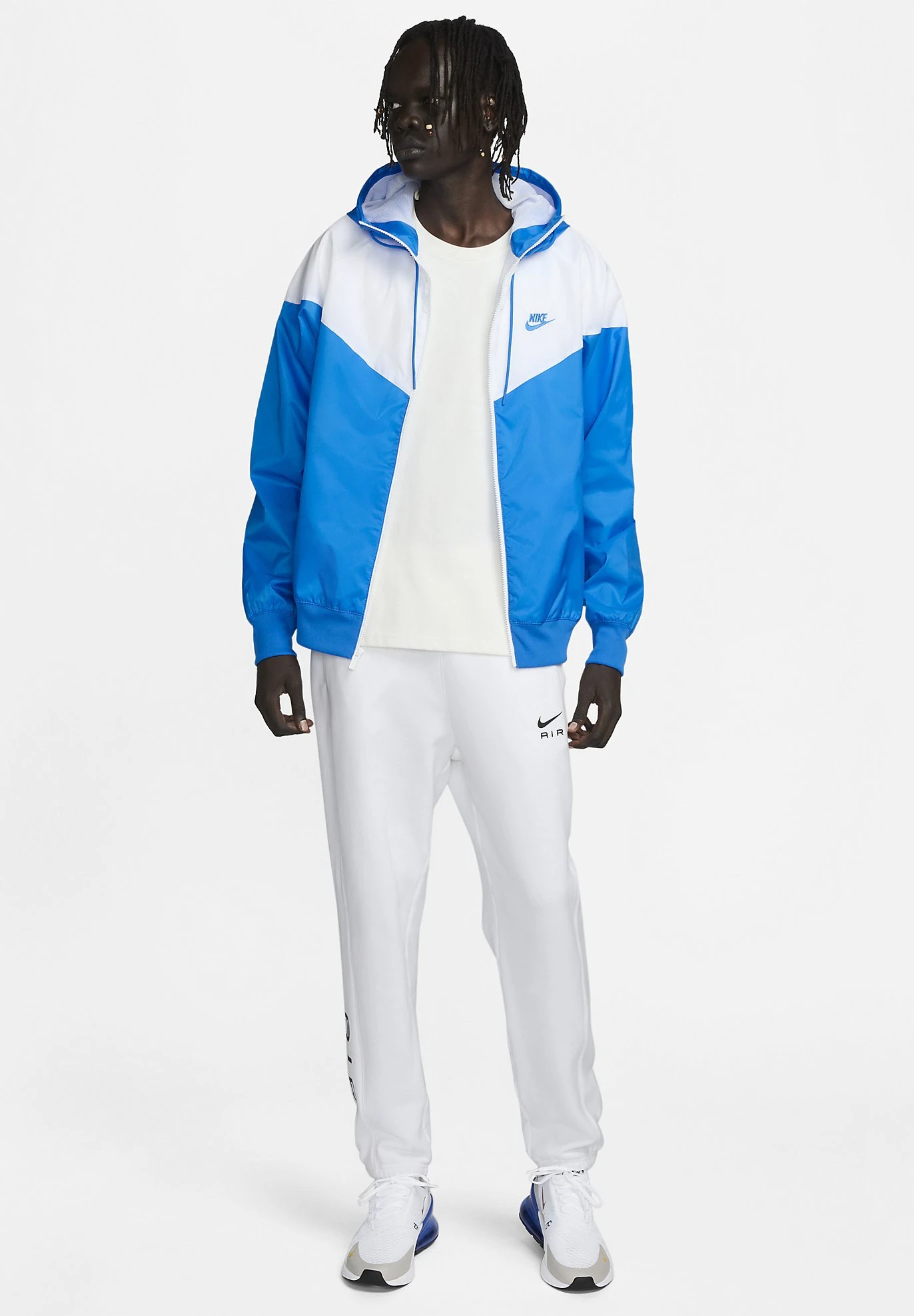 Nike Sportswear M Wvn Lnd Wr Hd - Windjack - Photo Blue/White/Photo Blue 4 Nike Sportswear M Wvn Lnd Wr Hd - Windjack - Photo Blue/White/Photo Blue - Afbeelding 2