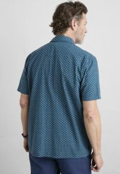 Heron Short Sleeve - Overhemd - Leaf Dot French Blue -Jack and Jones Verkoopwinkel 6478296b67344fc983b91a6a067b5aad