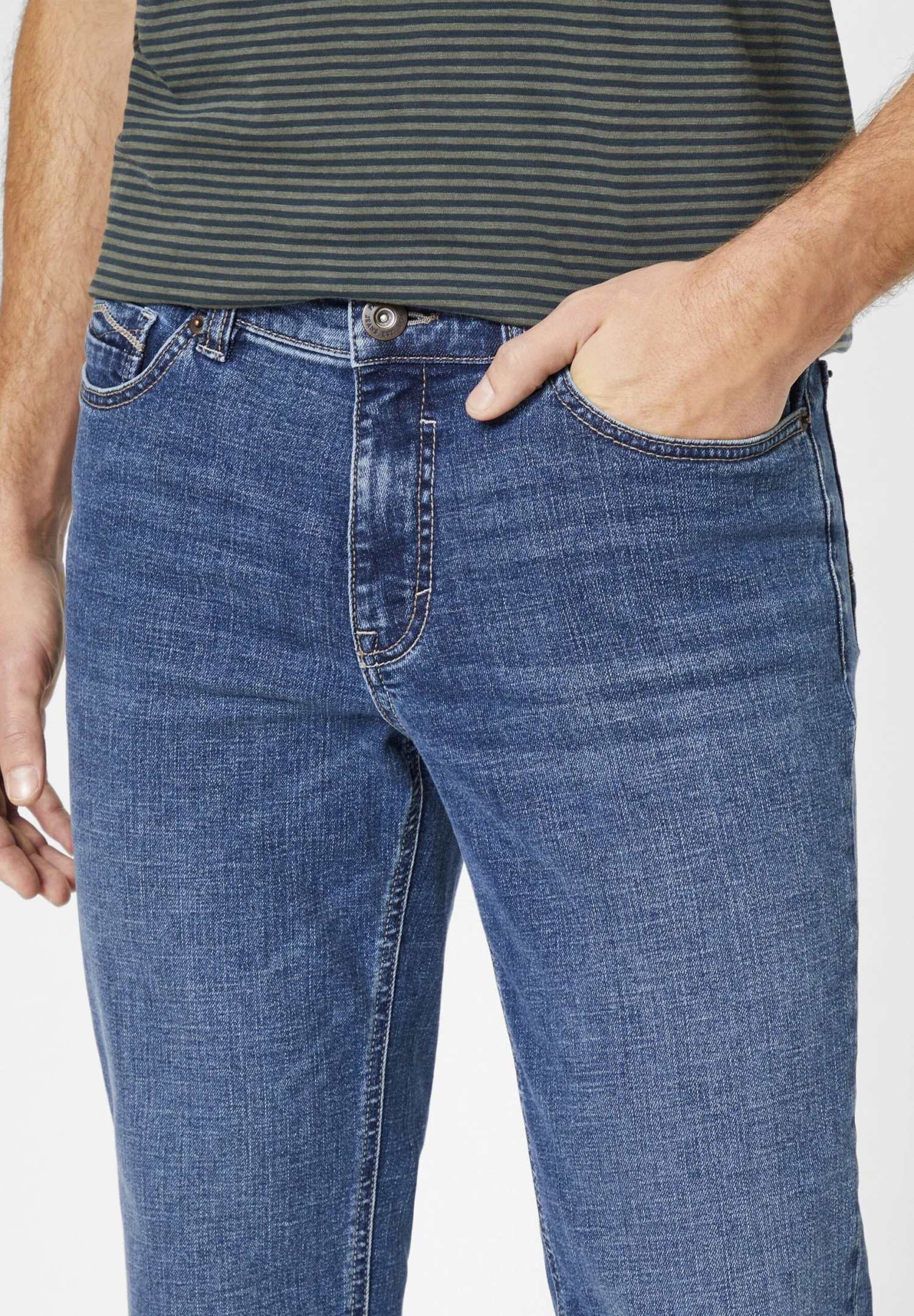 Motion & Comfort - Slim Fit Jeans - Mid Blue 6 Motion & Comfort - Slim Fit Jeans - Mid Blue - Afbeelding 4