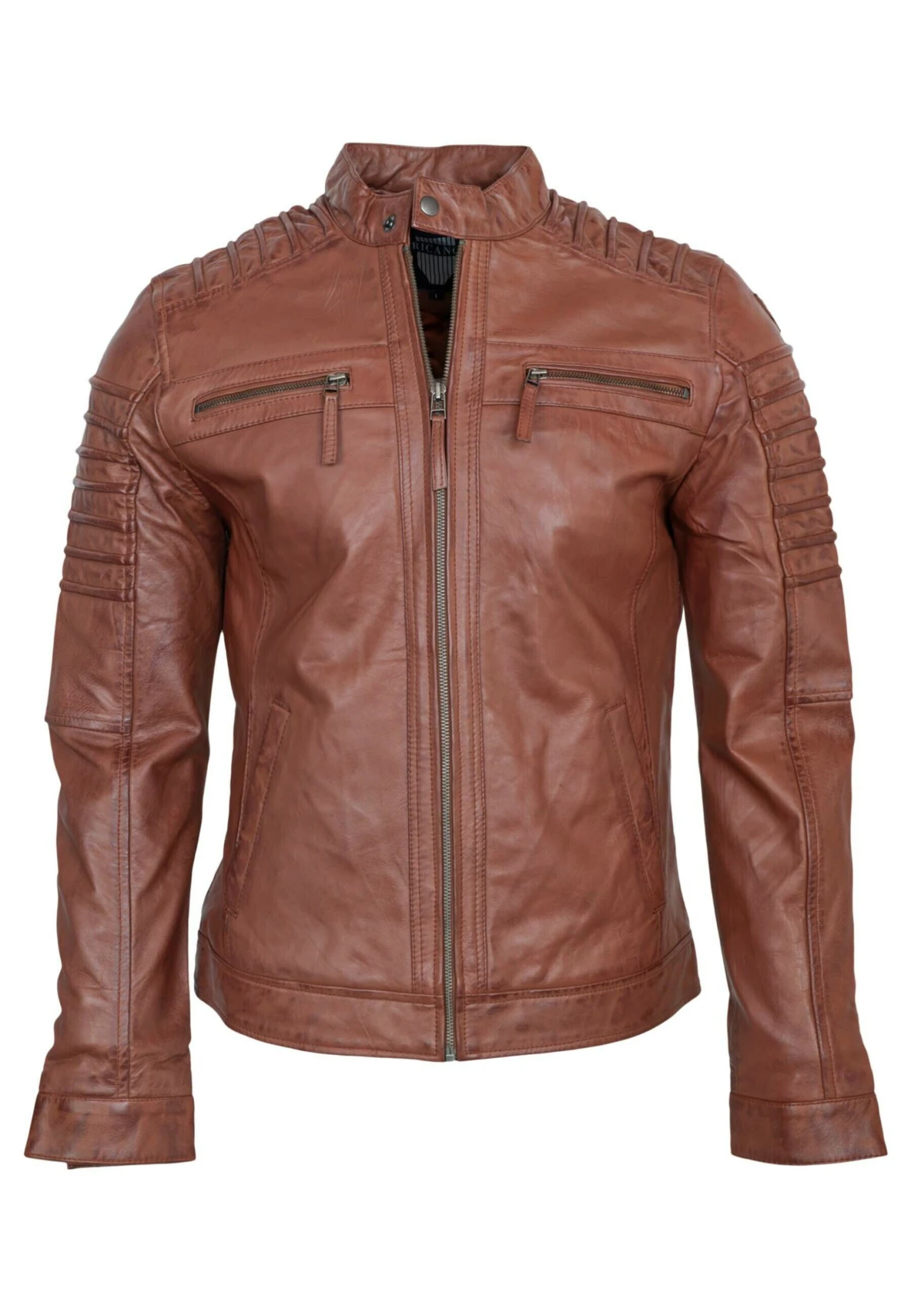 Leren Jas - Cognac Braun 8 Leren Jas - Cognac Braun - Afbeelding 6