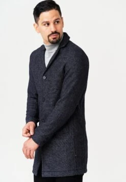 Mantel Bester - Halflange Jas - Navy Mix -Jack and Jones Verkoopwinkel 687557662346450291ee6153ee89dcc9